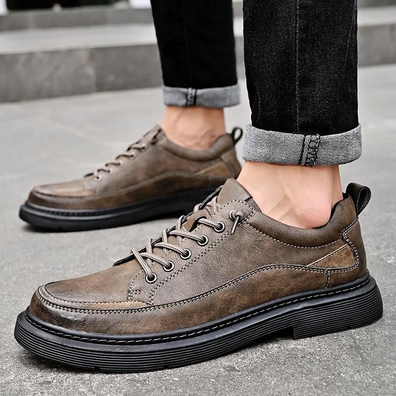 Мужская модная повседневная кожаная обувь Модельные туфли