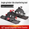 45° Tile Chamfering & Beveling Tool - Multifunctional Angle Grinder for Cutting & Trimming