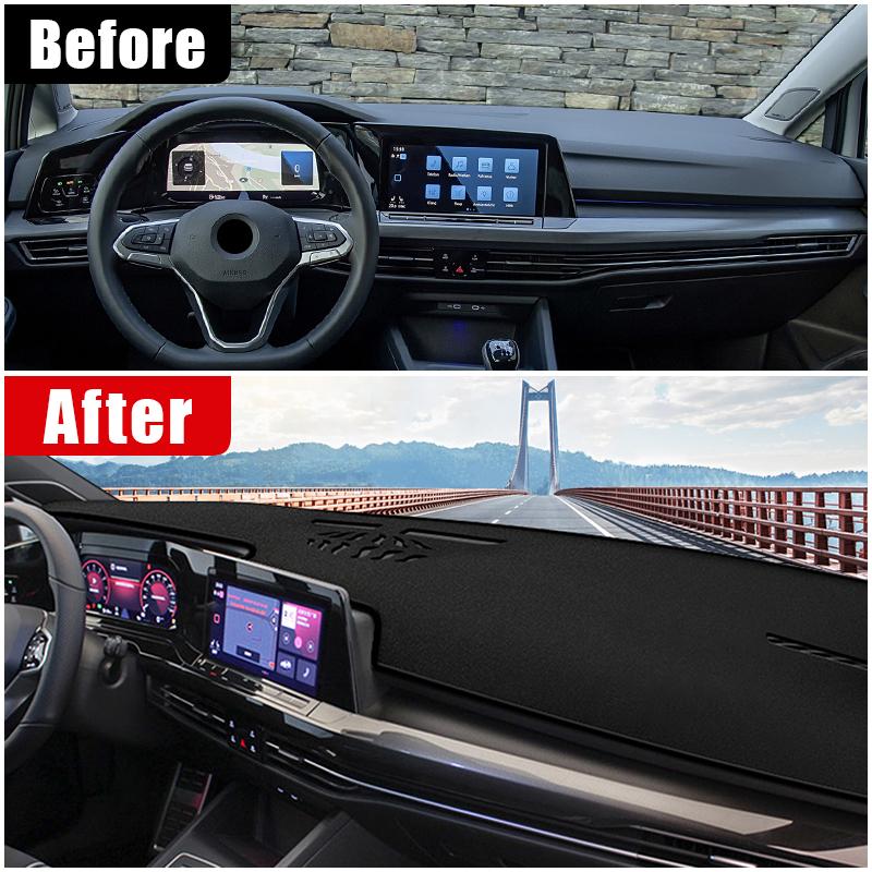 Автомобильные аксессуары для Volkswagen VW Golf 8 MK8 2022 2023, крышка приборной панели, избегайте света, козырек от солнца, анти-УФ-ковры