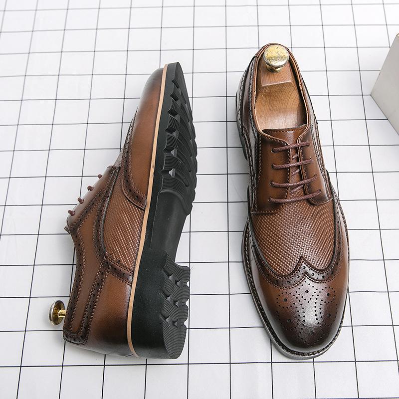 Мужские туфли-оксфорды ручной работы из кожи Wingtip, мужские туфли-броги, классические деловые туфли, мужские туфли из телячьей кожи