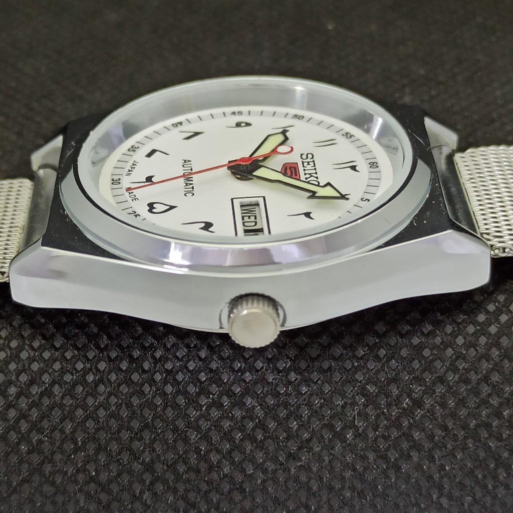 ВОССТАНОВЛЕННЫЕ ВИНТАЖНЫЕ МУЖСКИЕ ЧАСЫ SEIKO 5 AUTOMATIC JAPAN DAY/DATE 533c-a279955-2