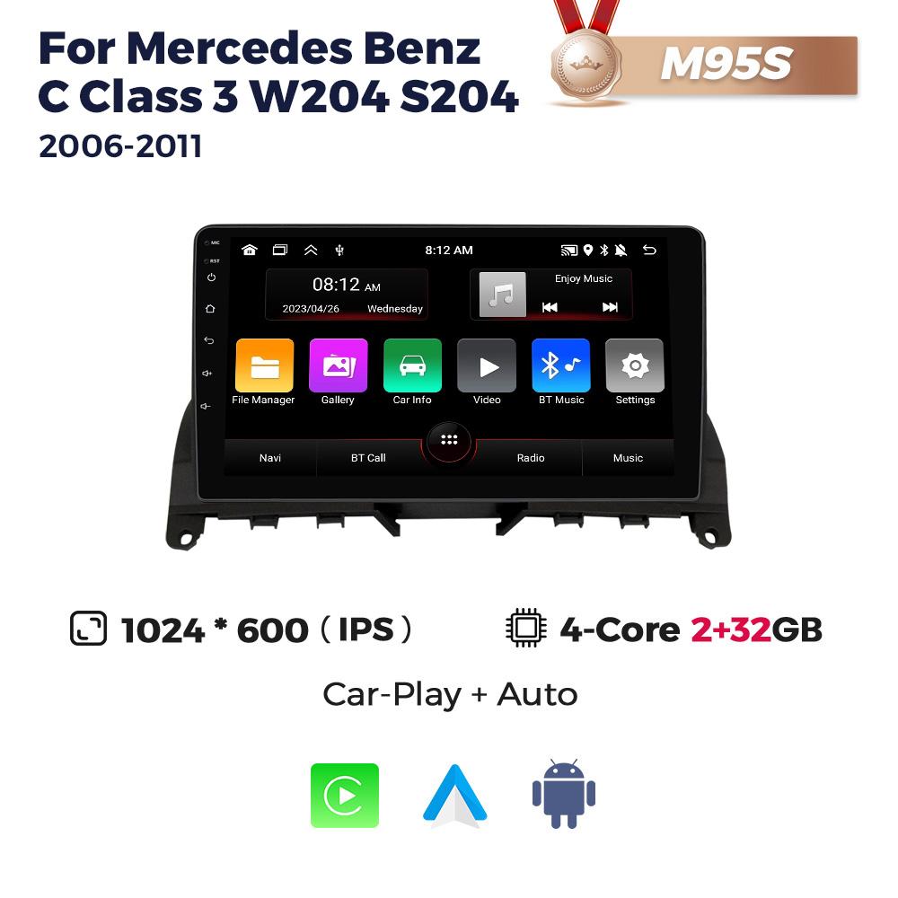 NaviFly для Mercedes Benz C-Class 3 C220 C180 W204 S204 2006-2011 Android автомобильный плеер радио мультимедиа сенсорный экран видео стерео