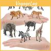Реалистичный набор моделей животных Южной Африки из ПВХ, включающий зебру, льва, гиену, носорога, буйвола, слона