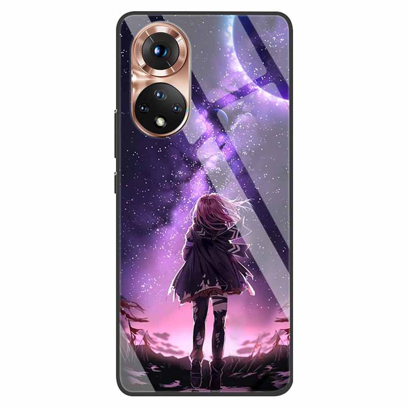 Роскошный чехол для Huawei Honor 50 Чехол Закаленное Стекло Чехол для Телефона Huawei Honor 50 Honor50 6.57" Coque Сумка Модный Бампер