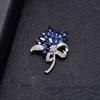 Blue Demoness Brooch High-end and Elegant Corsage Suit Sweater Pin Small Accessory