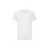 Круглый вырез однотонная приталенная футболка мужская белая NB2903-100