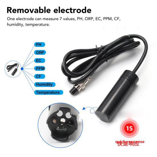 7 в 1 монитор качества воды WiFi для Tuya APP ABS EC Проводимость PH ОВП измеритель для аквариума EU Plug 220 В 