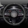 AAFD1 Для 3 5 6 SKYACTIV Axela Atenza CX30 CX5 CX8 CX9 MX5 RX8 RX7 BT50 Углеродное волокно Кожа Автомобильный Руль Чехол Аксессуары