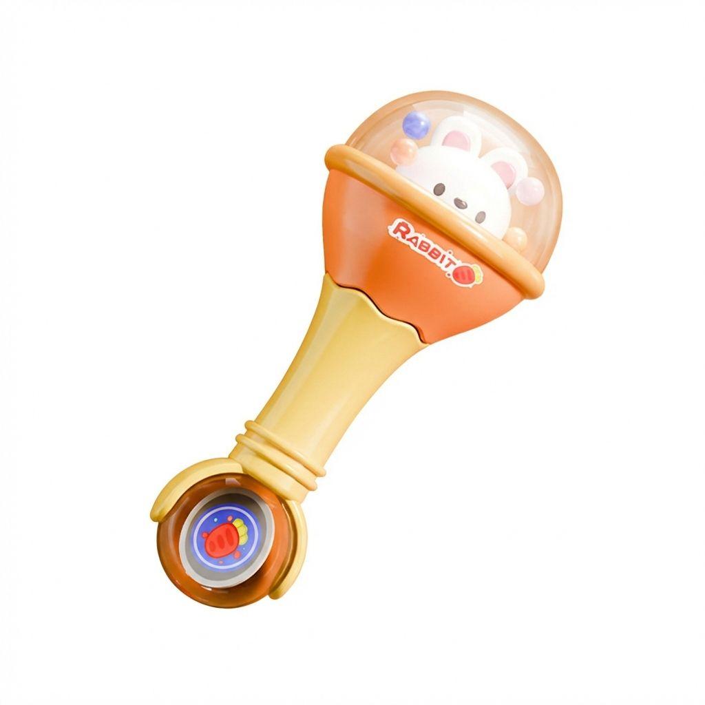 Мягкая резиновая ручная игрушка для ребенка, издающая звук при встряхивании, для упражнений, хватания, слуха, для новорожденных, раннего развития, головоломка, колокольчик