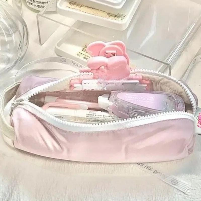 Многофункциональные школьные пеналы Сумка для хранения канцелярских принадлежностей Портативная сумка для ручек большой вместимости Пенал Пенал Пастельный цвет