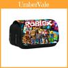 Двухслойная пеналь для карандашей Roblox с принтом, нейлоновая конструкция, для школы