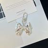 Metal Bowknot Charm Keychains Sweet Cool Pendant Hanging Ornament Keyring Backpack Decoration Jewelry for Women Girls