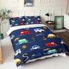 Three-Piece Quilt Cover Cartoon Car Decoration Bedding Digital Printing Kit