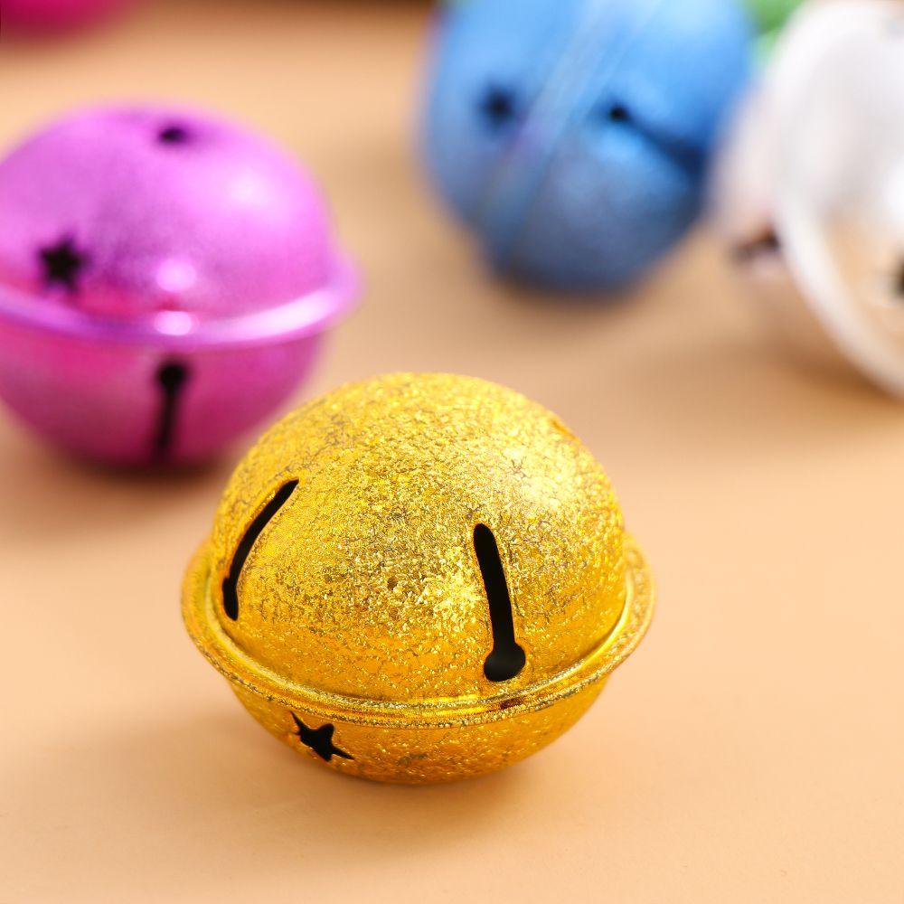 10 шт. 40 мм Поделки Товары для питомцев Украшение для рождественской елки Подвесные украшения Матовые колокольчики Яркий железный Звенящий