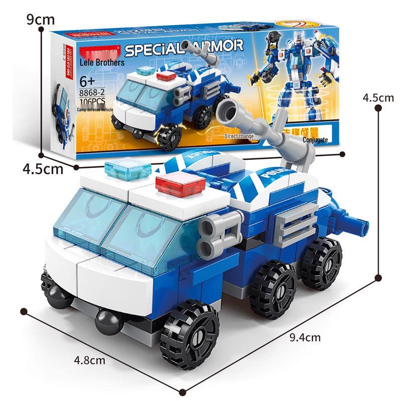 Совместимая Инженерная Модель Пожарного Робота-Машины - Образовательная Сборная Игрушка с Конструктором