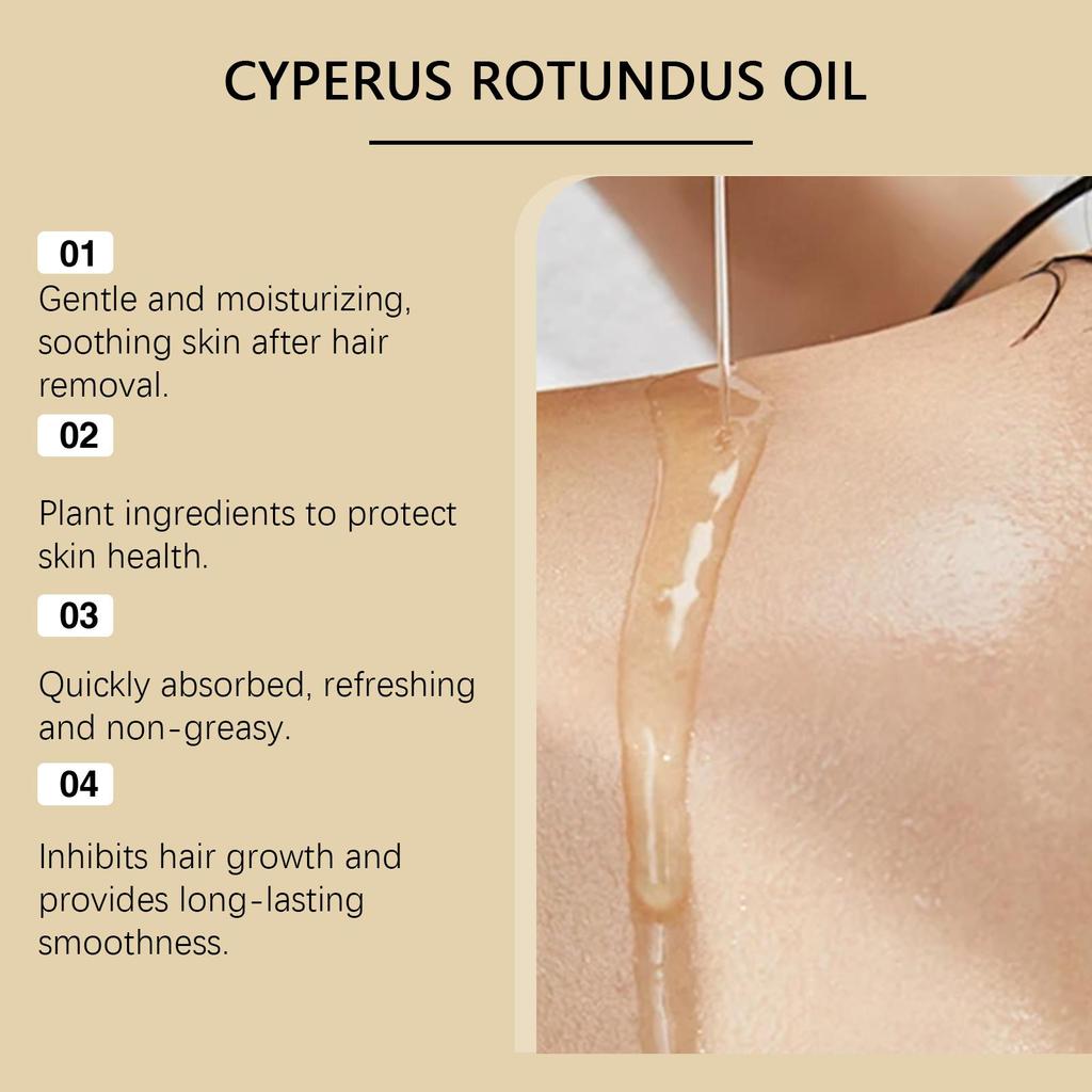 OUHOE Soothing Hair Removal Care Oil With Plant Essential Oils Vitamin E For Women Daily Use Gentle On Skin Smooth Body Skin 60ml