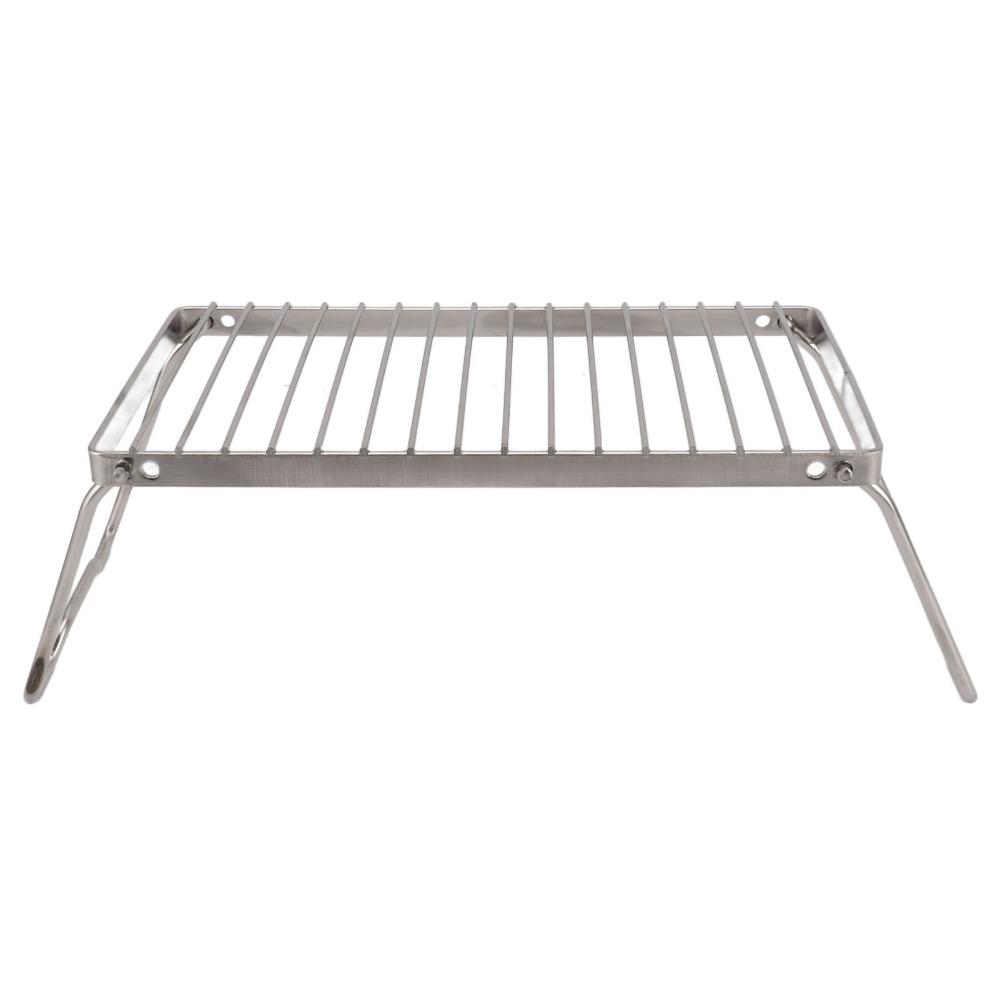 Portable Backpacking Grill Sliver Folding Grill Rack BBQ Grill Campfire Grill Backpacking Hiking