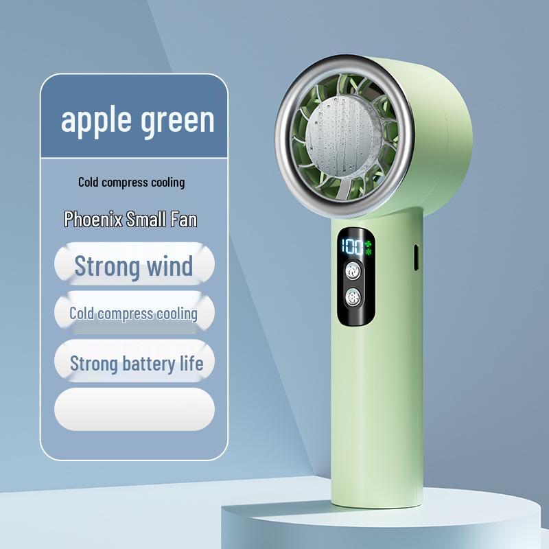 Rechargeable Portable Pocket Fan with Mini Display Screen and Outdoor Lighting