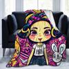 Fleece Throw Blanket 50"x60", Soft Cozy Warm Fuzzy Flannel Plush Blanket Fashion Bunny, Sofa, Bed, Living Room