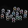 20pcs/10pairs 8 Colors Puppet Crystal Eyes with Washer Glitter Crystal Eyes  DIY Doll Accessories