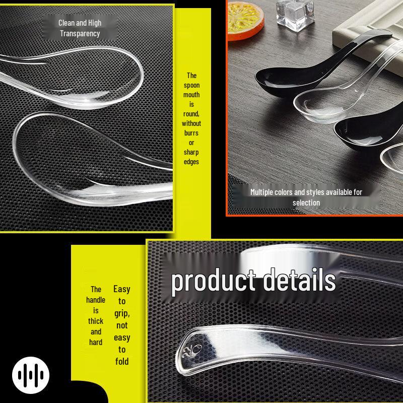 Disposable Plastic Soup Spoons