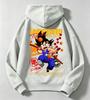Latest fall/winter children's comfortable hooded sweatshirt - Dragon Ball anime large-sized warm pullover sweatshirt