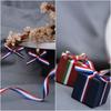 54.68Yard Redness White Blue Striped Ribbon Polyester Belt Ribbon for Chrismtas Gift Wrapping DIY Craft Decorations