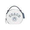 New Canteen Artificial Leather Handbag Shoulder Bag Crossbody Bag Medium Size Women's Chalk White & Indigo CB870-SVUOB