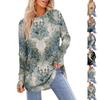 Womens Oversized Sweatshirt Graphic Sweater Long Sleeve Drop Shoulder Round Shirt Tops Vintage Clothes