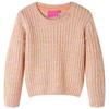 Soft Pink Knitted Pullover for Children 92/104/116/128/140