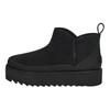 UGG Alina Ультра Мини Платформа Круглый Носок Модные Удобные Короткие Сапоги Женские Сапоги Черные 1166753-BLK