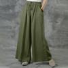 Women's New European and American Plus Size Loose Cotton and Linen Casual Pants for Women