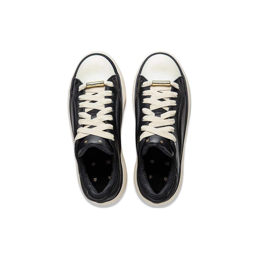 Li Ning Cloud Travel C4D универсальные модные легкие удобные износостойкие нескользящие повседневные туфли с низким верхом мужские повседневные туфли черного цвета AZGU037-2