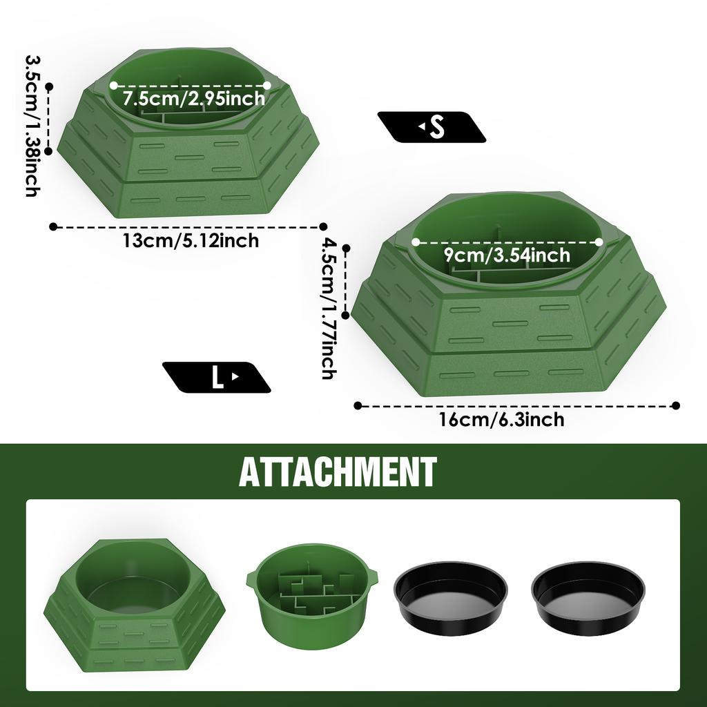 Maze design feeding bowl, water basin, increase the fun of hunting, multiple uses, suitable for reptiles, lizards, chameleons