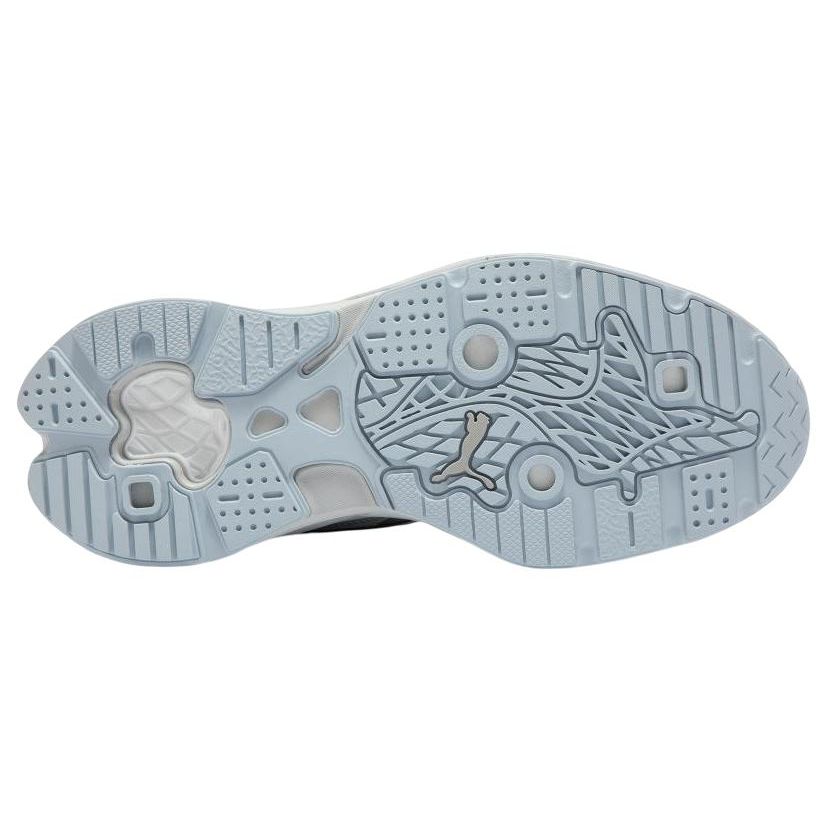 Puma Extent Nitro Heritage Mono Sports Fabric Synthetic Leather Slip Resistant Durable Low Top Casual Running Shoes Unisex Sneaker Gray 387498-03