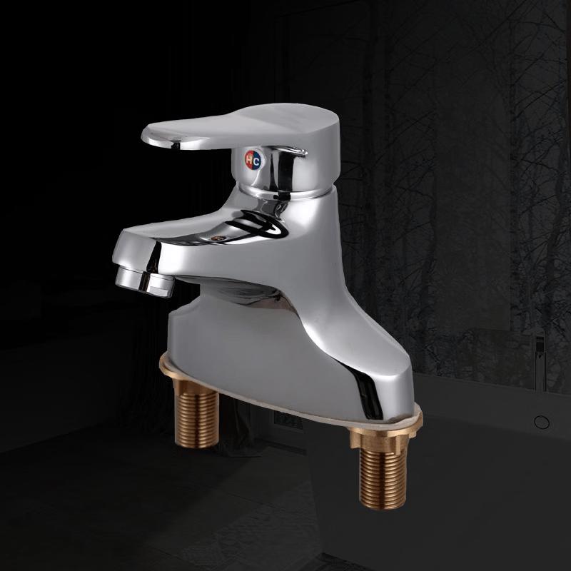 TLXT Brass Two-Handle Hot Water Basin Faucet