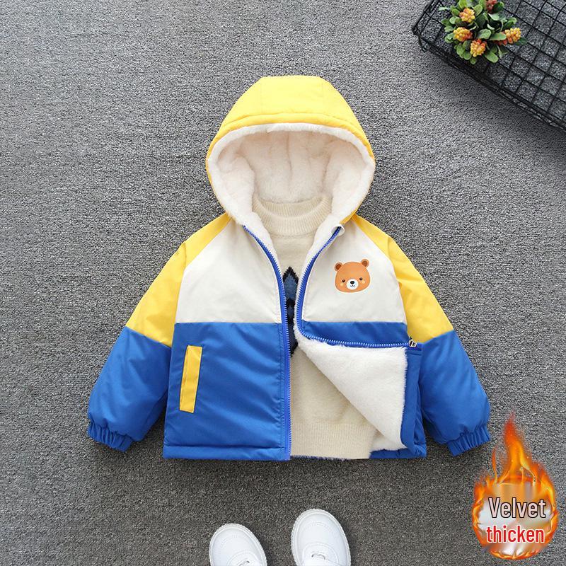 Детская зимняя парка 2025 года на флисовой подкладке: Детская теплая куртка с толстой хлопковой подкладкой