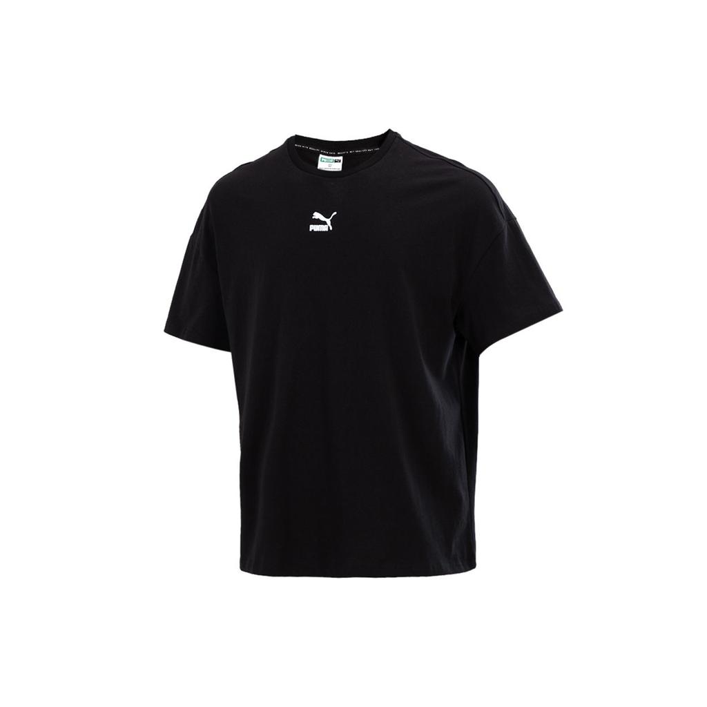 Puma Производительность Бег Тренировка Фитнес Быстросохнущая дышащая футболка с круглым вырезом и короткими рукавами Мужские топы Черный 533100-01