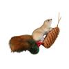 Realistic Squirrel Ornament With Foam Pinecone Christmas Tree Hanging Decoration for Indoor and Outdoor Holiday Party