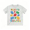 Brick Builder Kids T-Shirt Casual Loose Fit Soft Breathable for Daily Wear Beach Vacation Party Outfit All Season