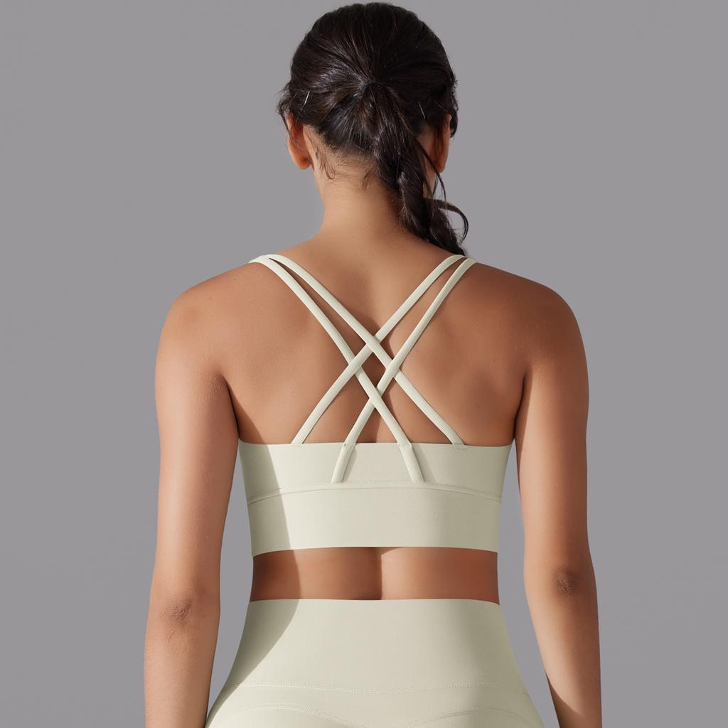 Nessaj Дышащий спортивный жилет для бега, женский бюстгальтер для йоги с пуш-ап, крестообразное нижнее белье для тренажерного зала и фитнеса