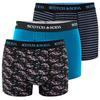Scotch&Soda Bokserki Męskie 9 Sztuk Bawełna Paski Wzór Kolor Mix Rozmiar Xl