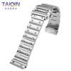 Высококачественный 20 мм 23 мм Santos 100 Нержавеющая сталь Ремешок для часов Для Cartier santos 100 Цельноклепаный Металлический Ремешок для часов Браслет для часов