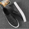 Мужская кожаная повседневная обувь для весны и осени: Дизайнерская Модная Обувь-Лоферы Слипоны на Плоской Подошве