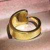Регулируемый размер Серебряные пальцы Кольцо на большой палец Открытое Унисекс Украшение Высочайшее качество Уникальное Гладкое Геометрическое кольцо