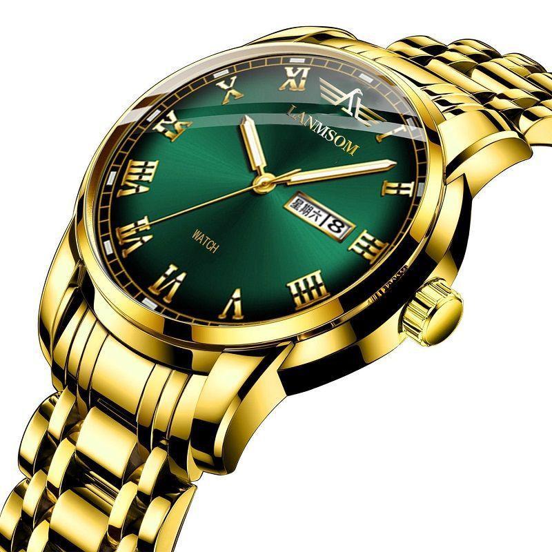 Новые роскошные мужские часы высшего бренда с коробкой, мужские кварцевые часы