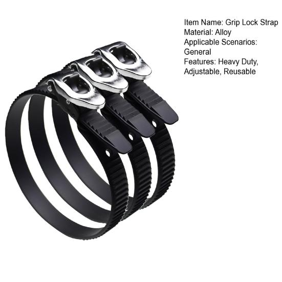 3 шт. Прочные ремни с замком-трещоткой, регулируемые, многоразовые стяжки-молнии, для уличных ограждений, столбов, ворот, труб, крепления грузов