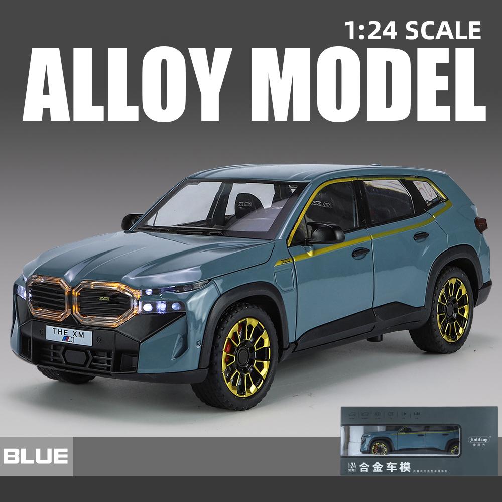 1:24 BMW The XM Литая модель автомобиля Сплав Звук Свет Украшения Симуляция Настольный дисплей Праздничный подарок С парнем Дети
