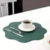 Waterproof Leather Placemats Heat-Resistant Insulation Mat Embossed Place Mats  Bars Coffee Shops