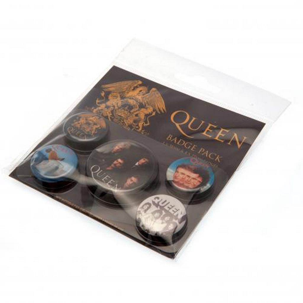Queen Button Badge Set (Pack Of 5)